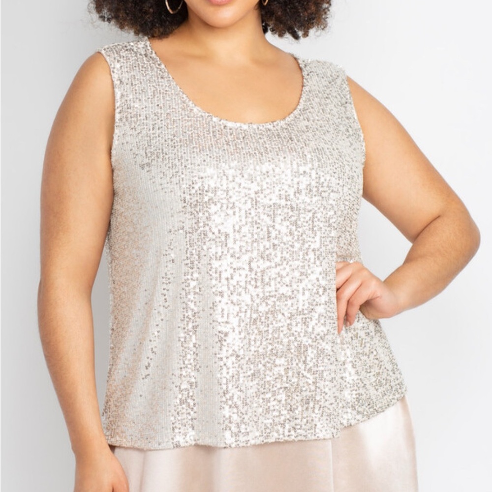 Plus sized sequin cocktail/special occasion dress